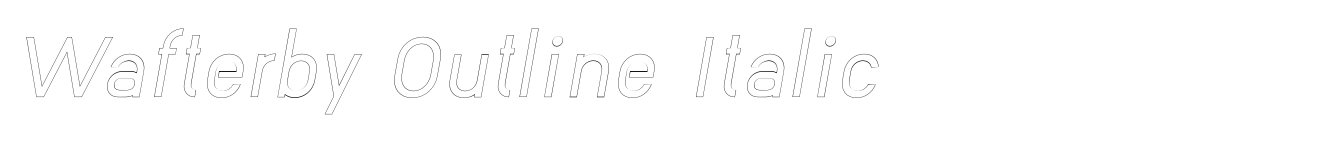 Wafterby Outline Italic